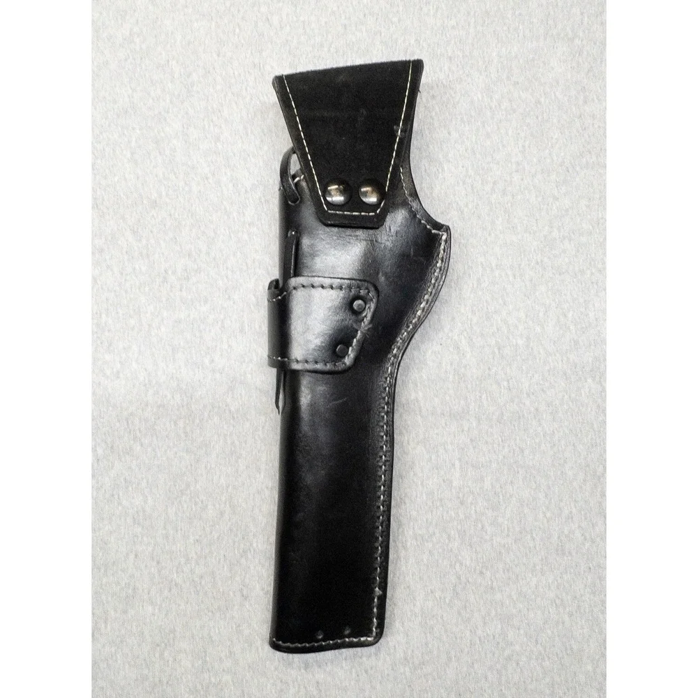Vtg Black Leather Holster 12